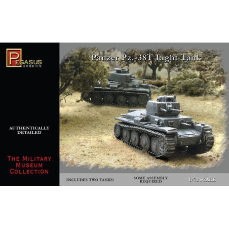 Maquette de Char en plastique Panzer Pz38(t) Light tank 1/72