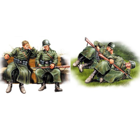 Figurine GERMAN INFANTRY-Taking at rest 1/35 Figurine GERMAN INFANTRY-Taking at rest 1/35