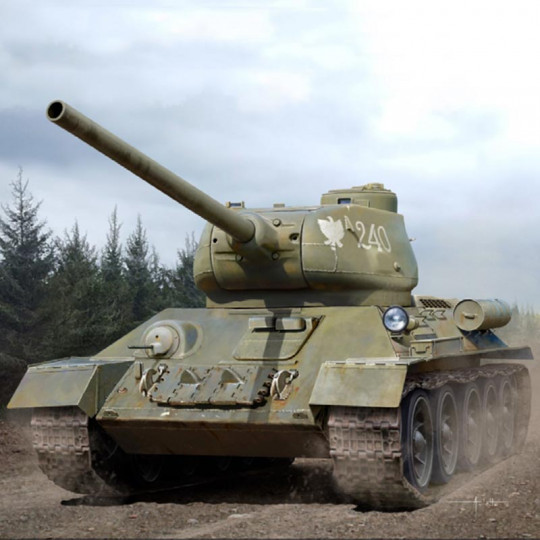Maquette plastique de char Russe T-34-85 « N°183 de l’usine d’Ural » 1:35 Maquette plastique de char...