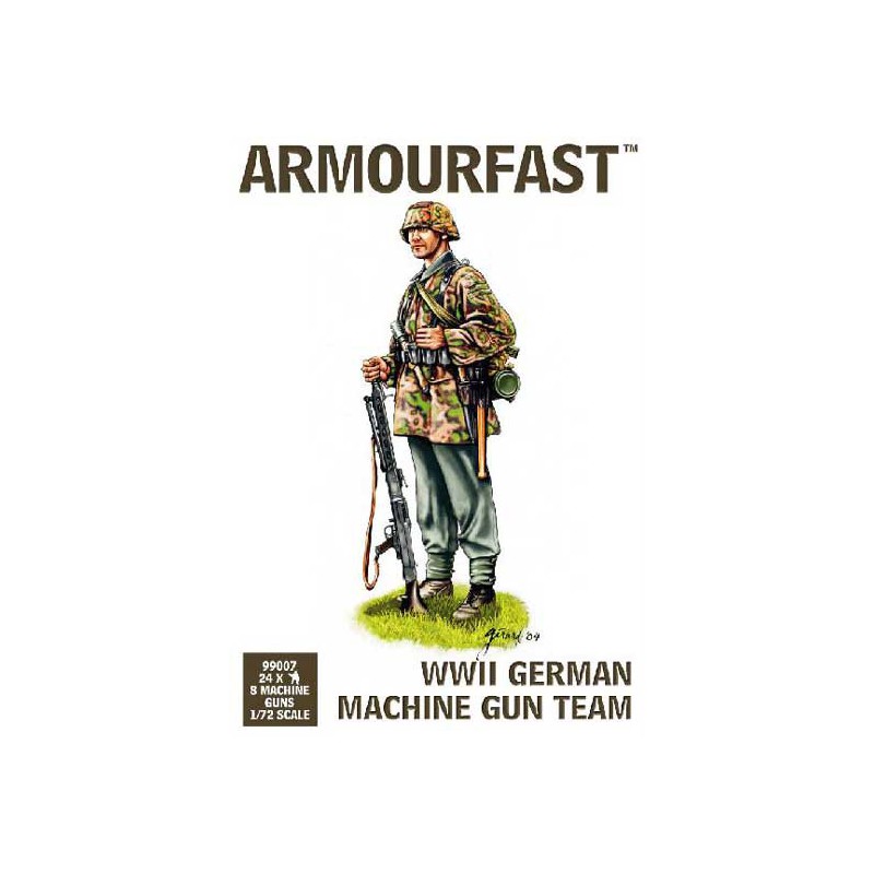 Maquette de Char en plastique Equipe Allemande MG WWII 1/72