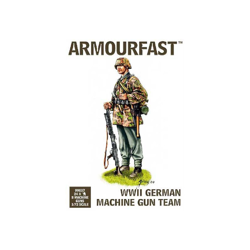 Maquette de Char en plastique Equipe Allemande MG WWII 1/72