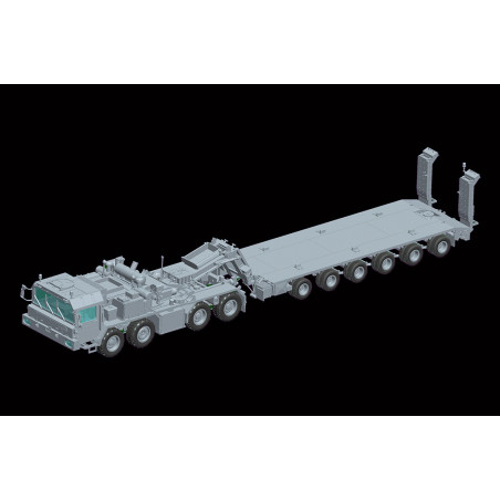 Maquette plastique de camion militaire Russe MAZ-537G fin de production  avec remorque MAZ/ChMZAP-5247G 1:72