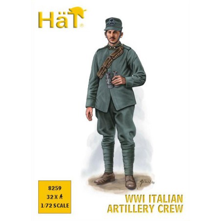 Italienische Artillerie -Figur im Ersten Weltkrieg 1/72 | Scientific-MHD