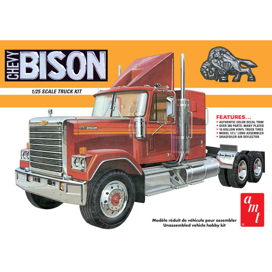 Maquette de camion en plastique Chevrolet Bison Conventional tractor 1:25 Maquette de camion en...