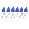 Radio -controlled car accessories 6 clips at ENLEV. fast blue | Scientific-MHD