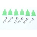 Radio -controlled car accessories 6 clips at ENLEV. fast green | Scientific-MHD