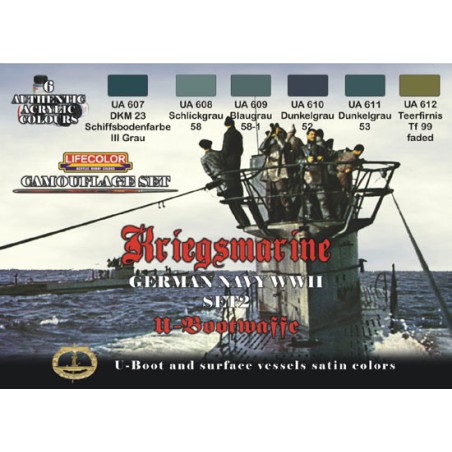 Acrylic paint set camoufage kriegsmarine 2 | Scientific-MHD