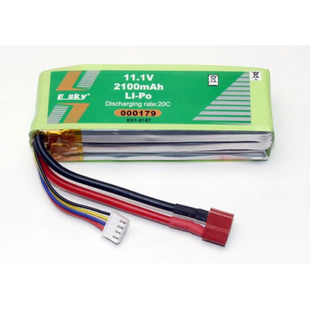 Accu LIPO pour appareil radiocommandé ACCU LIPO 11.1V 2100 mA 20C