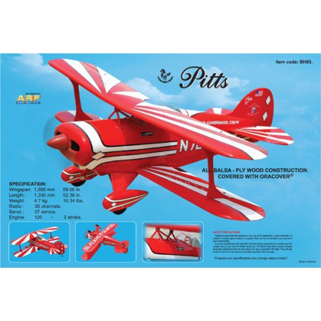 Pitts 91 ARF V2 radio -controlled thermal airplane | Scientific-MHD
