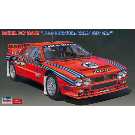 Maquette plastique de voiture Lancia 037 Rally '1985 Portugal Rally test car' 1:24 Maquette plastique de...