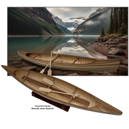 Bateau statique canoe canadien 1:8 Bateau statique canoe...