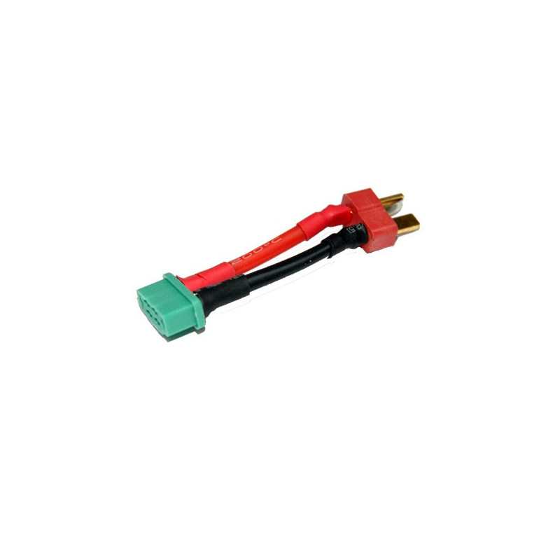 Chargeur pour accu pour appareil radiocommandé Adaptateur Dean Mâle/MPX mâle 14AWG