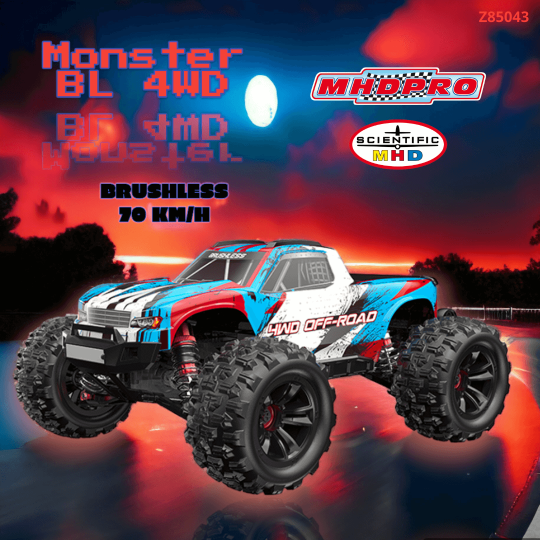 Voiture électrique radiocommandée MINI MHD STINGER Monster BL 4WD 1:16 Voiture électrique...