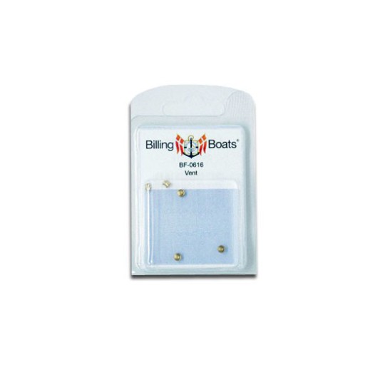 Accastillage de bateau Aérateur en laiton 3x4mm (10pcs) Accastillage de bateau Aérateur en laiton 3x4mm (10pcs)