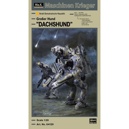 Science -Fiction -Modell in Plastik Grooser Hund "Dachshund" 1/20 | Scientific-MHD