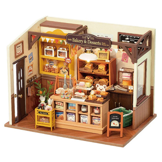 Puzzle 3D mécanique pour maquette la boulangerie de Bekka Puzzle 3D mécanique pour...