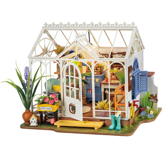 Puzzle 3D mécanique intermédiaire pour maquette Dreamy Garden House Puzzle 3D mécanique...
