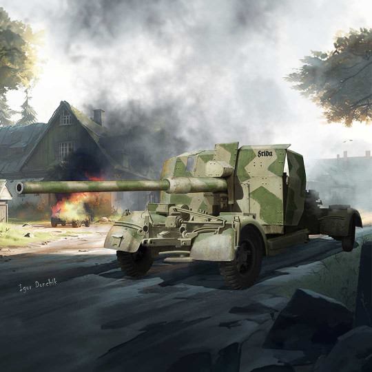 Maquette plastique de char German 8,8cm Flak 41 1:35 Maquette plastique de char...