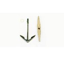 Accastillage de bateau Ancre ancienne, hauteur 60mm