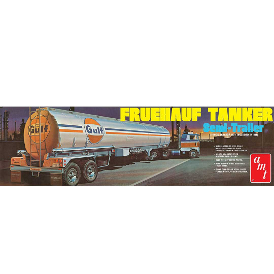 Maquette de camion en plastique Remorque Citerne Fruehauf GULF 1:25 Maquette de camion en...