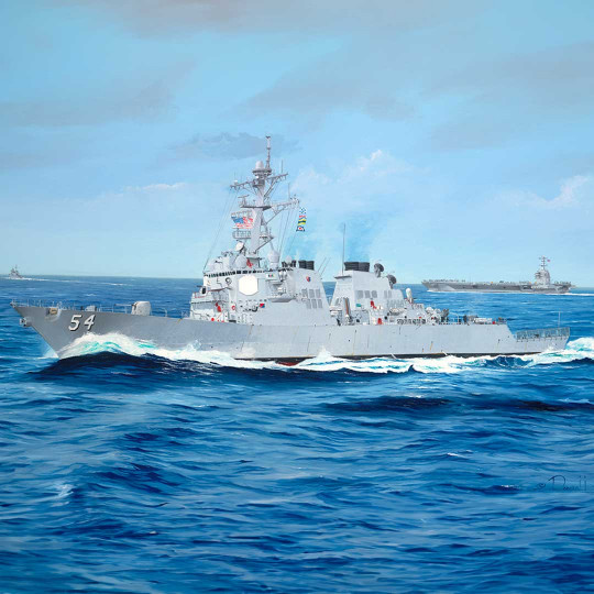 Maquette plastique de bateau USS Curtis Wilbur DDG-54 1:200 Maquette plastique de...