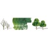 Tree with deciduous leaf trees 37 to 75mm - scale n | Scientific-MHD