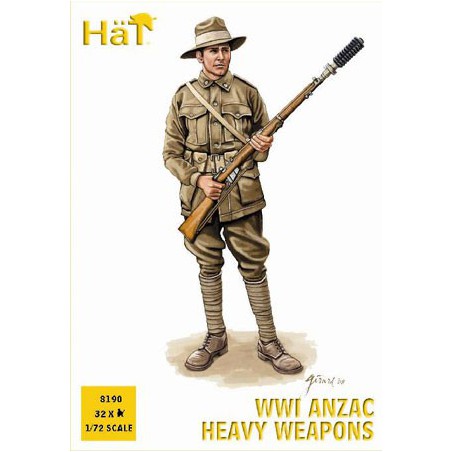 Figurine ANZAC ARMES LOURDES WWI 1/72