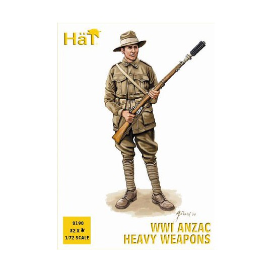 Figurine ANZAC ARMES LOURDES WWI 1/72