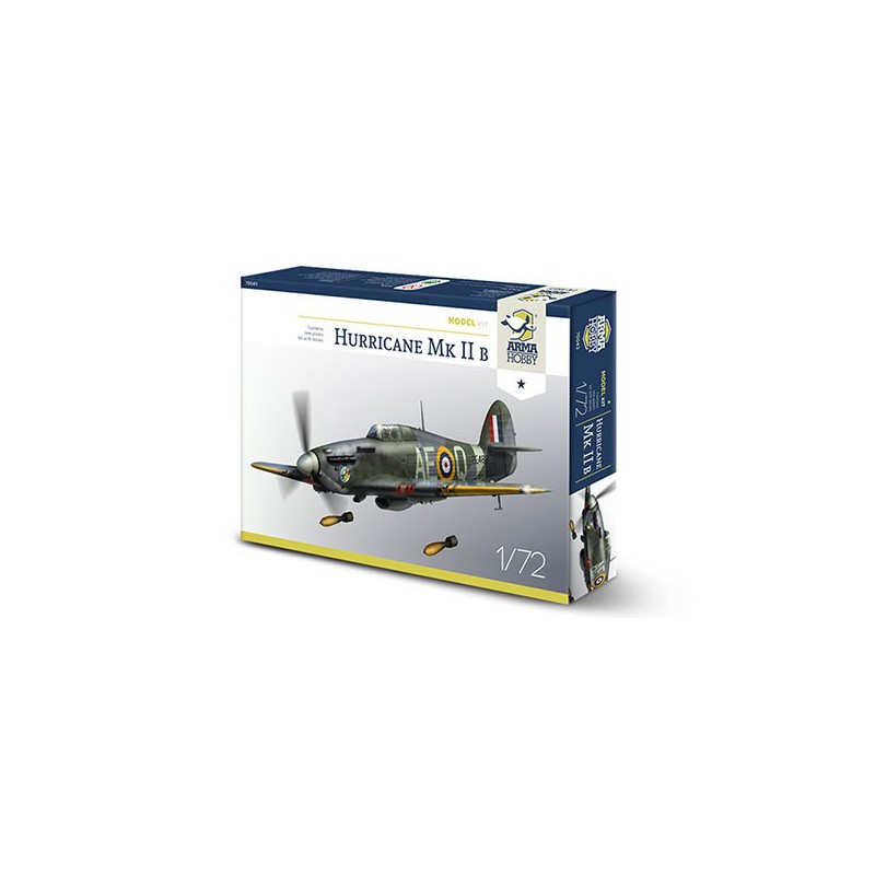 Maquette d'avion en plastique Hurricane Mk II b Model Kit 1/72