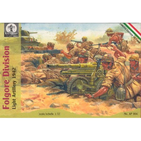 Italian artillery figurine 1942 1/72 | Scientific-MHD