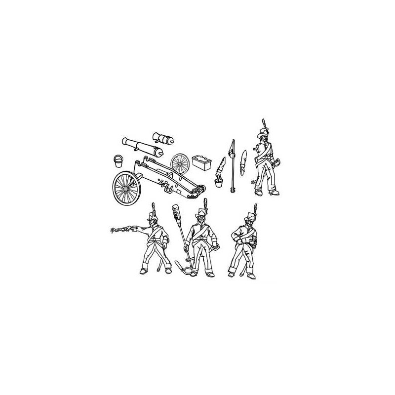 Figurine ARTILLERIE SUEDOISE 1/72