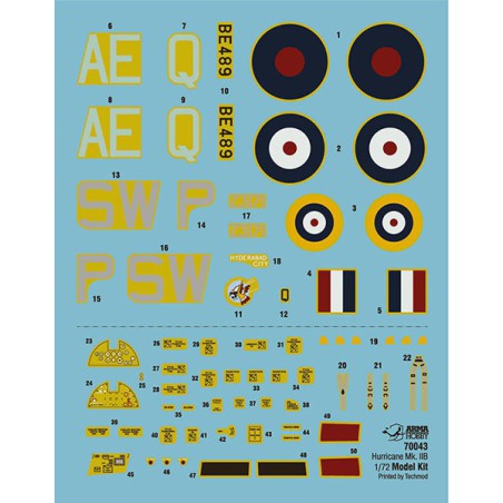 Hurricane MK II B plastic plane model 1/72 | Scientific-MHD