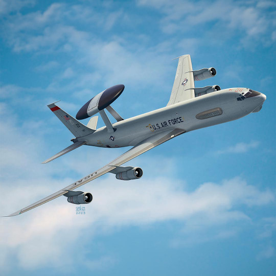 Maquette d’avion en plastique USAF E-3G Sentry « AEW&C » 1:144 Maquette d’avion en...