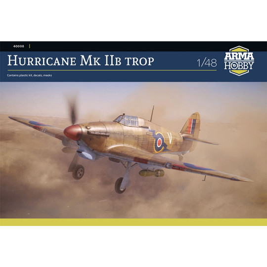 Maquette d’avion en plastique Hurricane MK IIb Trop 1:48 Maquette d’avion en...