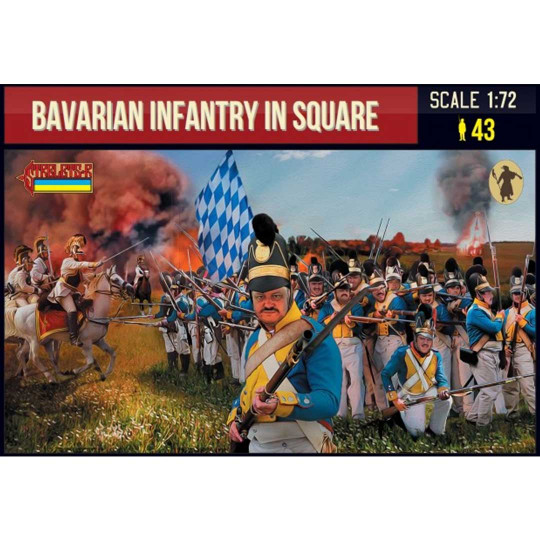 Figurine Bavarian infantry in square 1:72 Figurine Bavarian infantry...