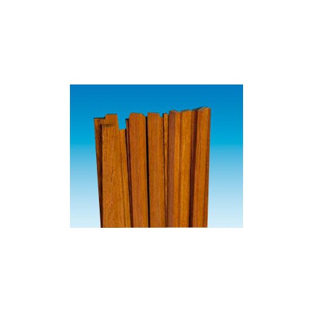 Matériau de bois ACAJOU 2x3x1000mm