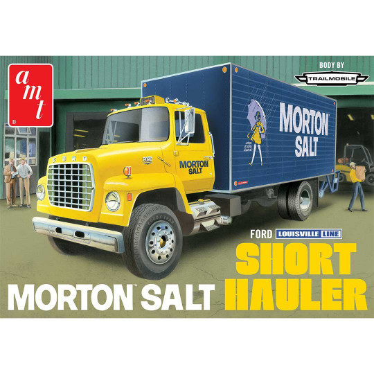 Maquette de camion en plastique Ford Louisville Short Hauler Morton Salt 1:25 Maquette de camion en...