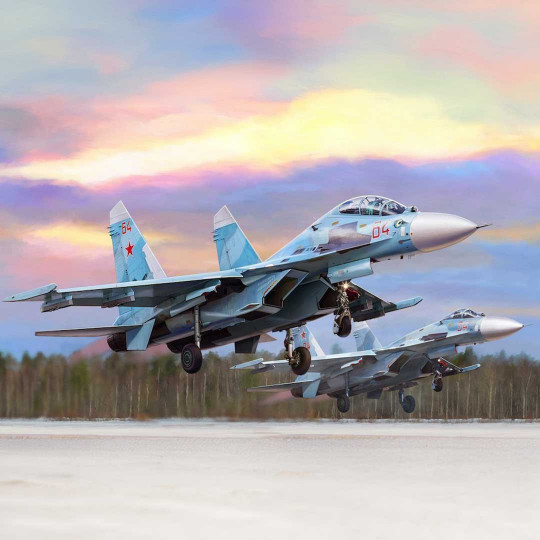 Maquette plastique d'avion Sukhoi 27UB 1:48 Maquette plastique d'avion...