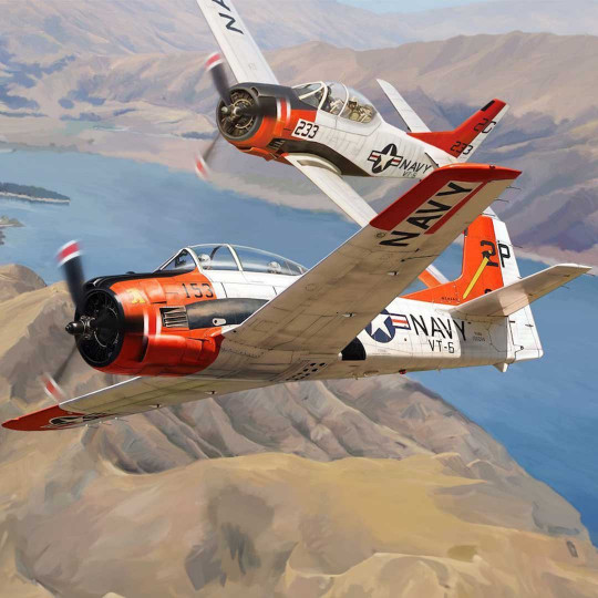 Maquette plastique avion NORTH AMERICAN T-28B/D TROJAN - (FENNEC) ARMEE DE L'AIR 1960 1:32 Maquette plastique avion...