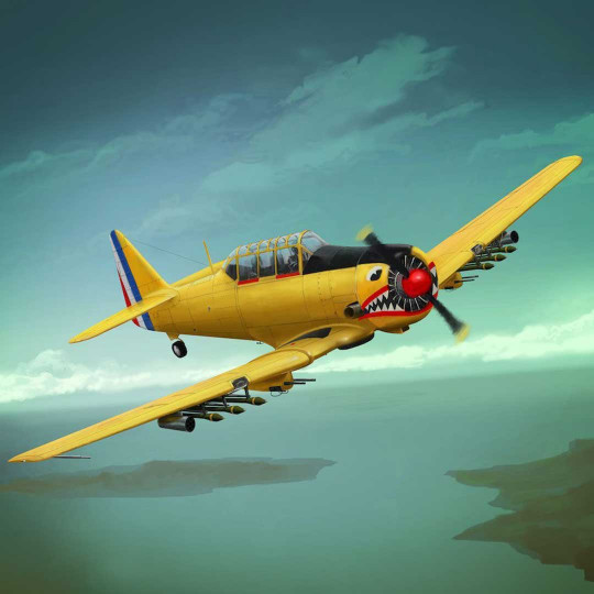 Plastic model aircraft NORTH AMERICAN T-6G "TEXAN" ARMÉE DE L'AIR GUERRE D'ALGÉRIE 1960 1:32 Plastic model aircraft...