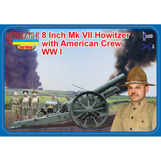Figurine Canon Howitzer MkVII + Equipage Américain Première guerre 1:72 Figurine Canon Howitzer...