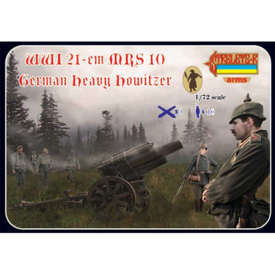 Figurine Canon lourd Howitzer MRS 10 + soldats allemands WWI 1:72 Figurine Canon lourd...