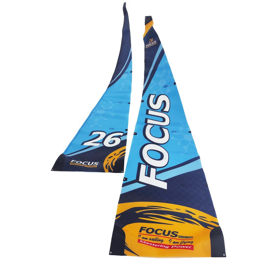 Pièce pour voilier radiocommandé Voiles bleues standard Focus V3 Pièce pour voilier...