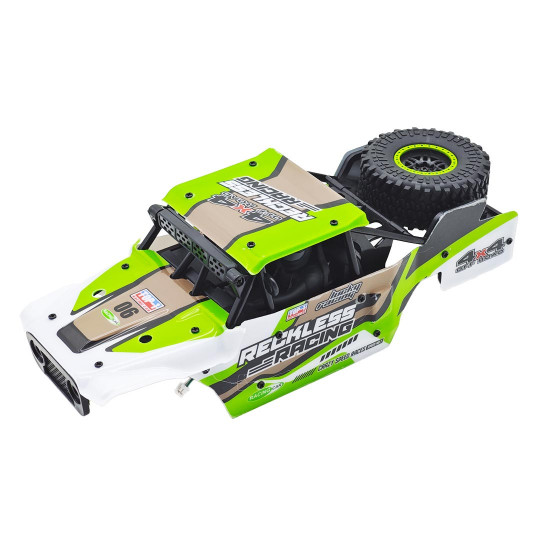 Pièce pour voiture électrique Carrosserie Desert Buggy verte pour Micro Mhd Extreme Pièce pour voiture...