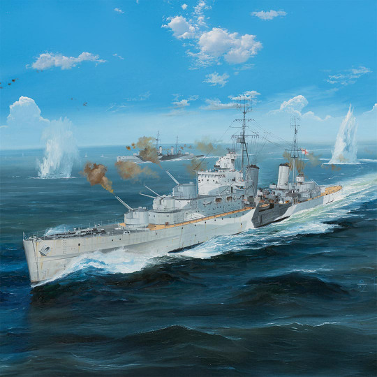 Maquette de bateau en plastique H.M.S. Argonaut 1:350 Maquette de bateau en...