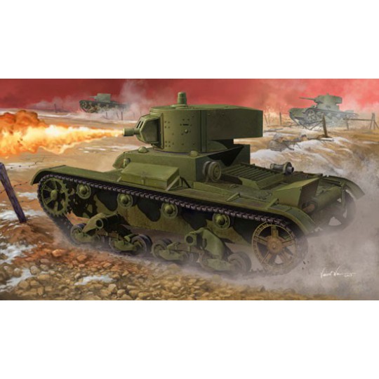 Maquette de Char en plastique Soviet OT-130 Tank 1/35 Maquette de Char en plastique Soviet OT-130 Tank 1/35