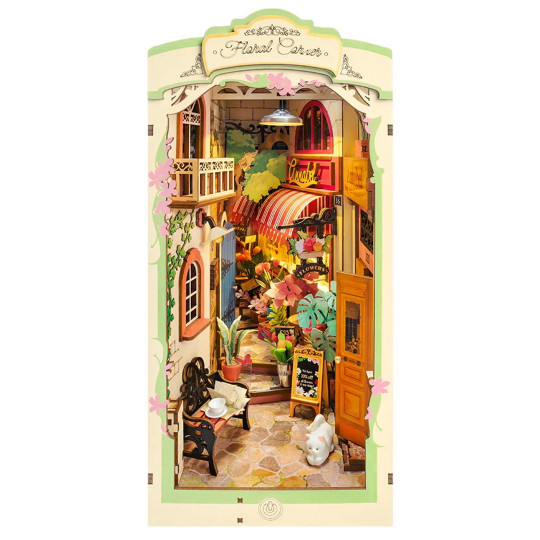 Puzzle 3D intermédiaire Serre-livre Le coin floral Puzzle 3D intermédiaire...