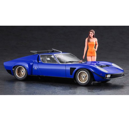 Maquette de voiture en plastique Lamborghini Jota SVR 1/24