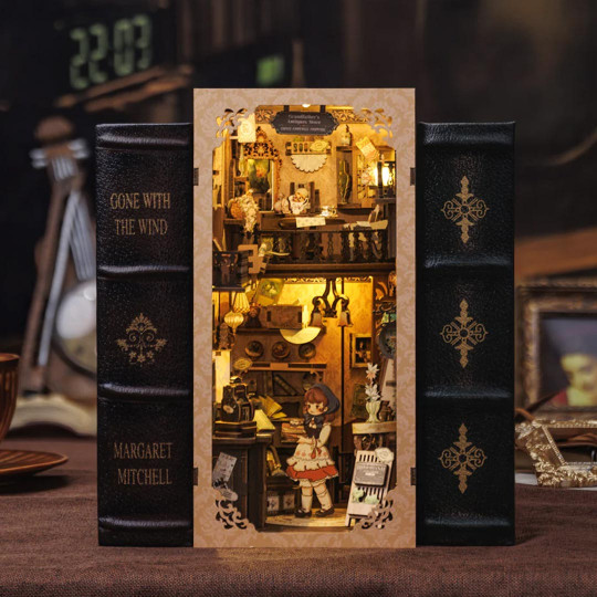 Puzzle 3D Serre Livres Book Nook Grand Father Antique Store Puzzle 3D Serre Livres Book...