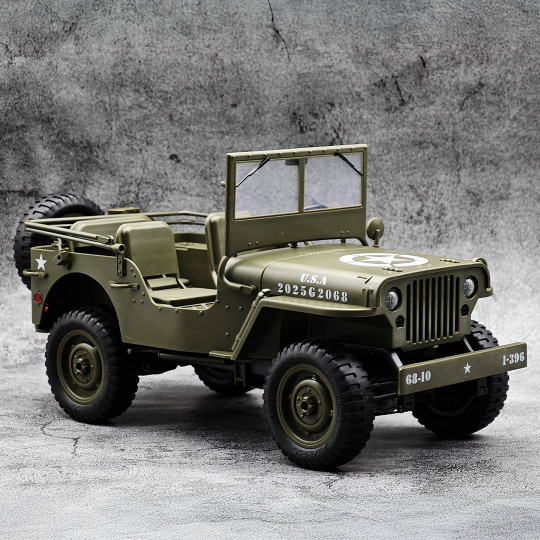 Coche radiocontrolado Jeep Willys RC 1:10 RTR con iluminación Coche radiocontrolado Jeep...